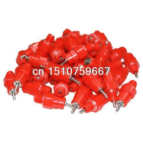 36 Pack Nipple Drinker Chicken Water Feeder Poultry Duck Hen Screw In Automatic