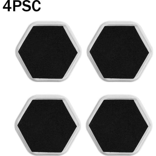 4pcs Furniture Sliders Geometric Sofa Convenient Moving Pads Protective Floor Mats Furniture Bed Cabinet Refrigerator Sliders