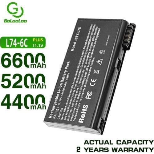 Golooloo BTY-L74 BTY-L75 MS-1682 Laptop Battery for MSI 74 L75 A5000 A6000 CX500 CX500DX CX705X CX623 EX460 EX610 CX700 CX620