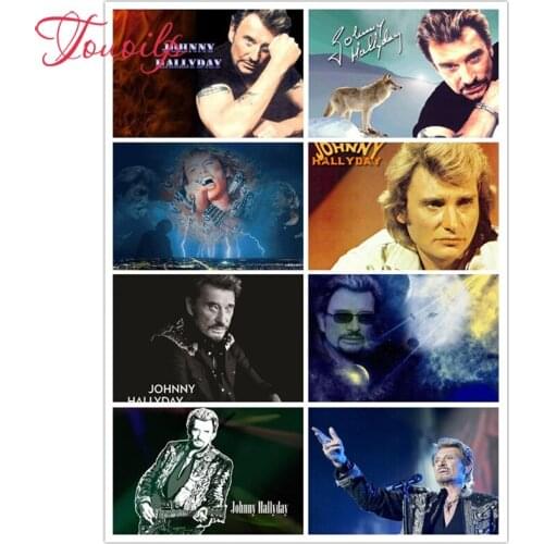 TOUOILP 5D DIY Diamond Painting"johnny hallyday"Cross Stitch Needlework Embroidery Full Diamond mosaic Rhinestone painting Decor