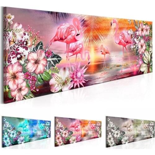 Almaznaya,Diamond Painting Flamingo,flower,5D Diamond Embroidery Stitch Cross,full,square,rhinestone Needlework Home Decorative