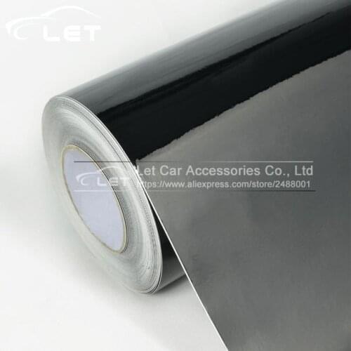 Black Bright Glossy Black Vinyl Car Decal Wrap Sticker Black Gloss Film Wrap Retail For HOOD Roof Motorcycle Scooter