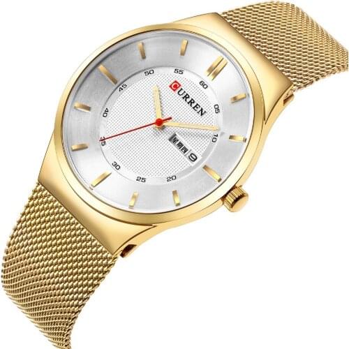 Curren Mens Watches Top Luxury Brand Curren Men Unique Sports Watch Mens Quartz Date Clock Waterproof Wrist Watch Relogio Time