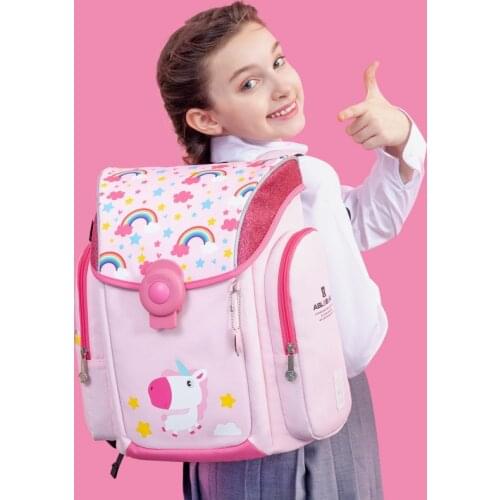Childrens Schoolbags Primary Students 7-12 Years Cartoon Backpacks Ultra-light Ridge Protection Burden-reducing Large Capacity