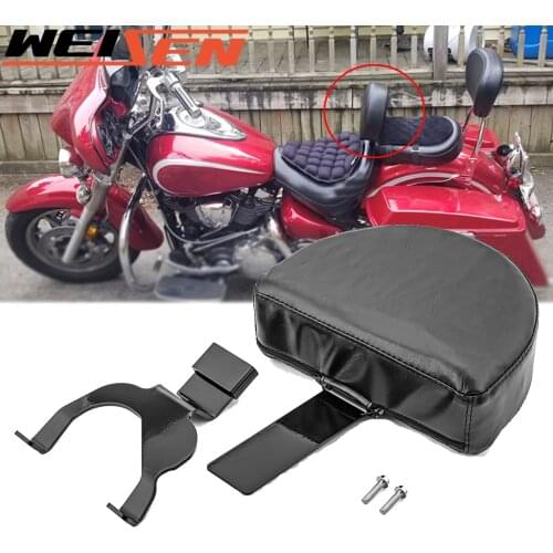 For Indian Challenger 2020-UP Motorcycle Black Quick Detach Removable PU Leather Sissy Bar Drivers Backrest Mount Kit