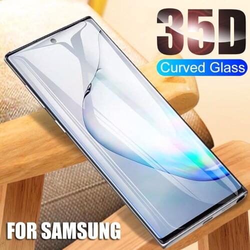 For samsung galaxy s20 ultra s10 lite s10e s9 s8 plus s7 edge tempered glass phone screen protector on the glass protective film