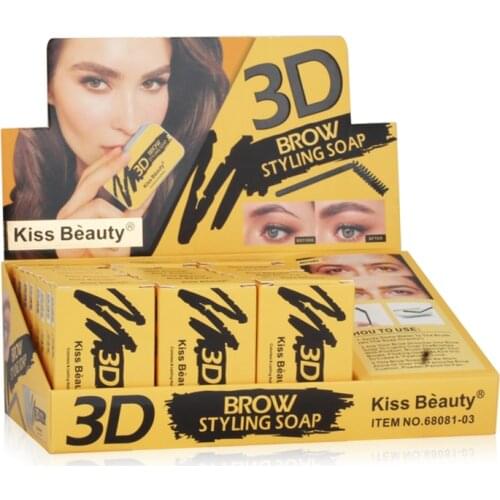 Hot Eyebrow Soap Wax With Trimmer Fluffy Feathery Eyebrows Pomade Gel For Eyebrow Styling Makeup Soap Brow Styling Soap TSLM1