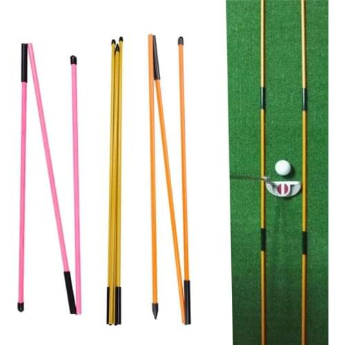 Golf Indicator Stick Putter Auxiliary Trainer New Three-fold Direction Indicator Golf Equipment To Improve Golf Skills
