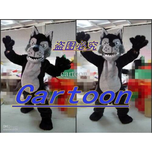 Ferocious wolf Mascot Costume custom fancy costume anime Fancy Dress Hallowee Birthday Party Game Apparel Show Props Role Play