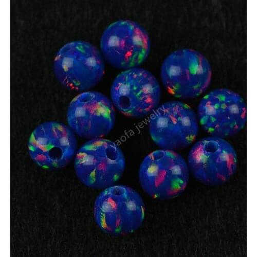 Wholesale price 78 colors 4mm half hole drilled round fire opal beads for opal jewelry a lot of inventory or customiz