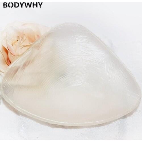 Hot 1pc Silicone Breast Dedicated Swim Spa Crystal Clear Fake Breasts with Breast Implants Summer Swimsuit Use