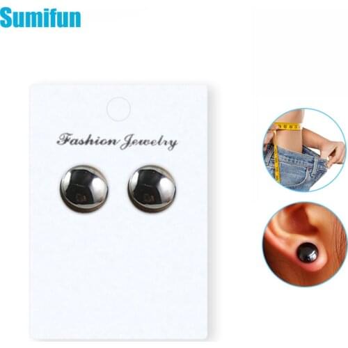 Magnetic Slimming Earrings Weight Loss Ear Clip Jewelry Magnets Slimming Stud Earring Magnetic Therapy C1892