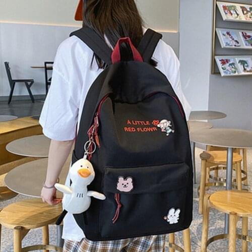 2021 Fashion Large-capacity Student Schoolbag Casual Anti-theft Material Oxford Mans women Backpack Multi-functional Simple Bag