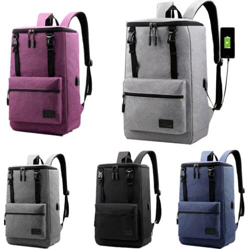 New Backpack Mens Business Casual USB Rechargeable Computer Backpack Fashion Student School Bag 48*31*15CM