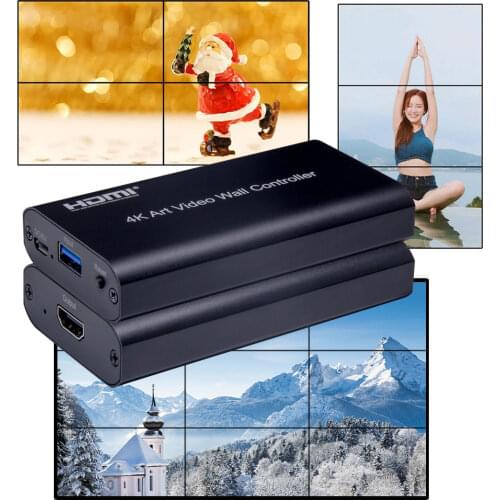USB 3.0 To HDMI Video Wall Controller 2x2 1x3 1x2 1x4 1x5 3x1 2x1 3x3 2x3 4k Art Video Wall Processor TV Splicing Screen Splicer