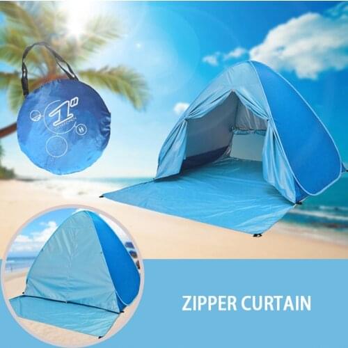 Portable Beach Tent Awning Waterproof Tent UV Protection Sun Shade Awning Lightweight Camping Fishing Tent Outdoor Beachcanopy
