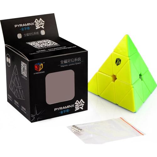 [Picube]QiYi Mofangge 3x3x3 Xman Bell magnetic magic cube triangle twist Puzzle education toys for children Speed Cube Puzzle