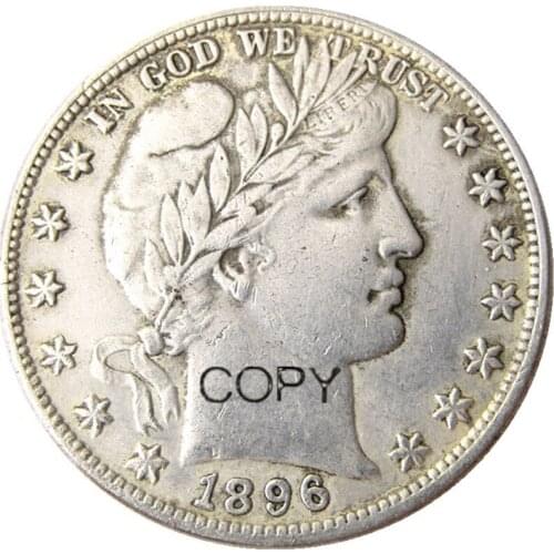 US Full Set Of(1892-1910)-O 18pcs Barber Half Dollar Silver Plated Copy Decorate Coin