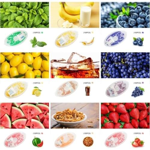 Portable Cigarette Filter Capsule Box 100pcs Mixed Bursting Beads Fruit Flavor Cigerette Case Smoking Holder Accessories