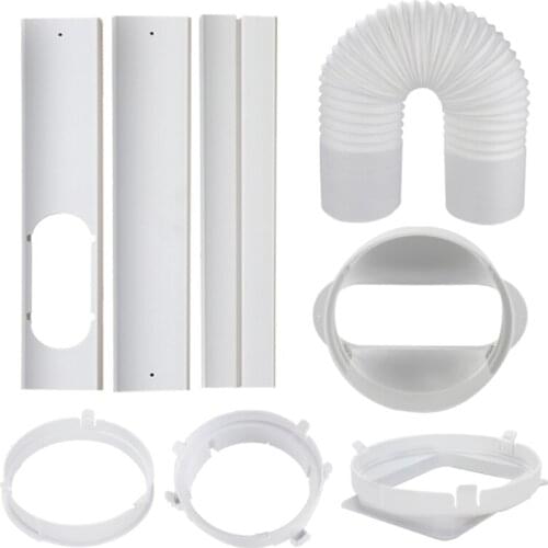 Portable Air Conditioner Window Adapter Kit Exhaust Hose Connector Window Seal Mobile Air Conditioning Accessories