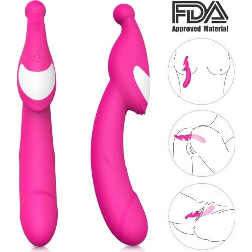 9 Modes Real Dildo Vibrator Soft Female Vagina Clitoris Stimulator Massager Masturbator Sex Products for Adults Women SHD-S096