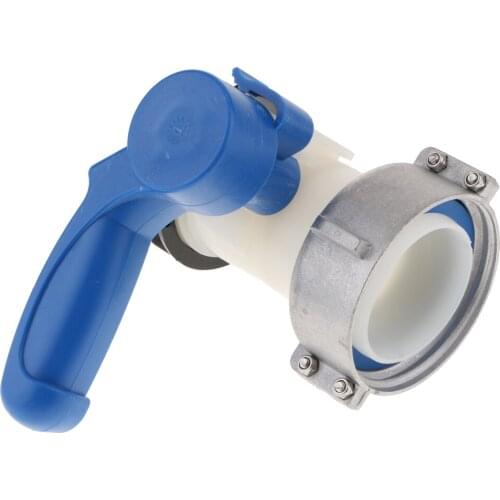 Water Butt Water Storage Tank IBC Tank Adapter, DN40, 62mm Thread, Garden Tap Water Tank Hose Connector