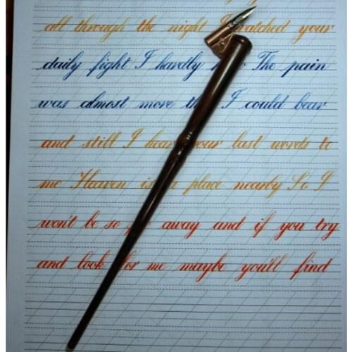 Handmade Wooden Magic Wand Copperplate Script Oblique Dip Pen Nib Holder Best Gift Calligraphy Dip Pen