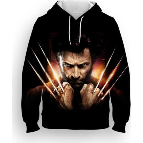 3D Print Movie X-Men Spring Men Sweatshirts Super Hero Streetwear Boy Girl Kids Tracksuit Oversized Male Hoodies
