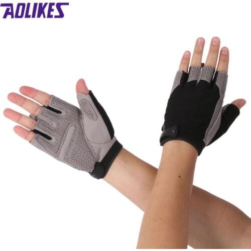 Outdoor Unisex Adjustable Cycling Half Finger Gloves Anti-slip Handwear Bicycle Riding Sportswear Accessories