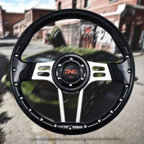 Universal Custom 350mm PU Plastic Parts Racing Sport Car Steering Wheel