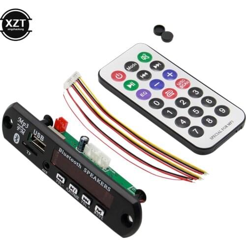 Amplifier Wireless Bluetooth 12V MP3 WMA Decoder Board Car Audio USB TF FM Radio Module with Remote Control For Car accessories