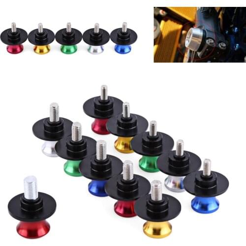 VGEBY Motocicleta Motorcycle CNC Rear Stand 6mm/8mm/10mm Swing Arm Spool Sliders Stand Swingarm Bobbins Motorcycle Accessories