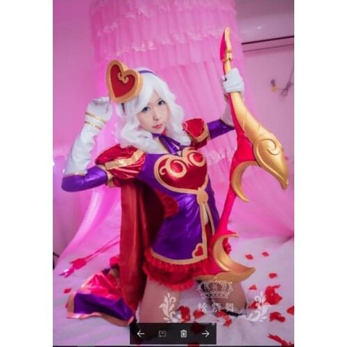 Game LOL Cosplay PU Leather Custom-made Heartseeker Ashe Cosplay Costume LOL Uniform Dress Halloween Costume for women
