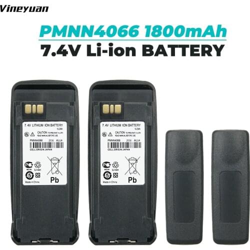 2X 7.4v 1800mAh Li-ion Battery for Motorola PMNN4066 DR3000 DP3400 DP3401 DP3600 DP3601 DGP4150/+ DGP6150/+ MTR2000 MTR3000