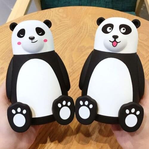 320ml Lovely Cartoon Animal Panda Pattern Water Bottles Girls Outdoor Portable Glass Cup Creative Drinking Mug Gift For Children