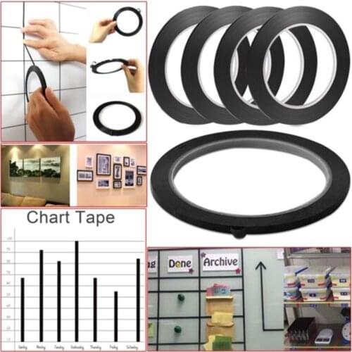 5pcs 3mm Length 66M Whiteboard Tape desktop positioning tape marking tape whiteboard color discrimination warning drawing grid