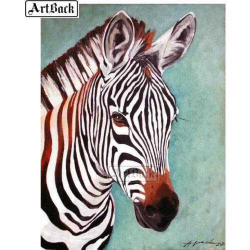 Full square drill new diamond painting zebra 5d diamond embroidery 3d color lion mosaic home decoration gift
