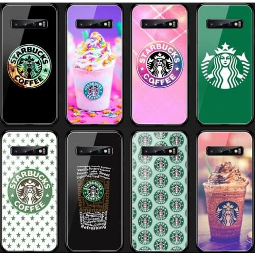 Delicious Coffee Starbuckse Art Phone Case Tempered Glass For Samsung S20 Plus S7 S8 S9 S10E Plus Note 8 9 10 Plus A7 2018