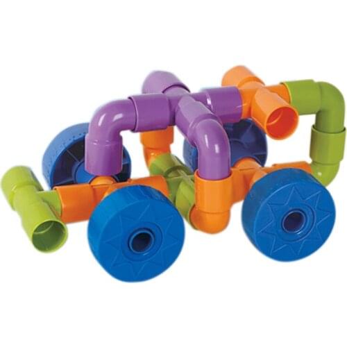 Color Pipe Horn Sound Wheel Building Block Toys Children Assembly Pipe Construction DIY Assembly Toys Boy Girl Gifts