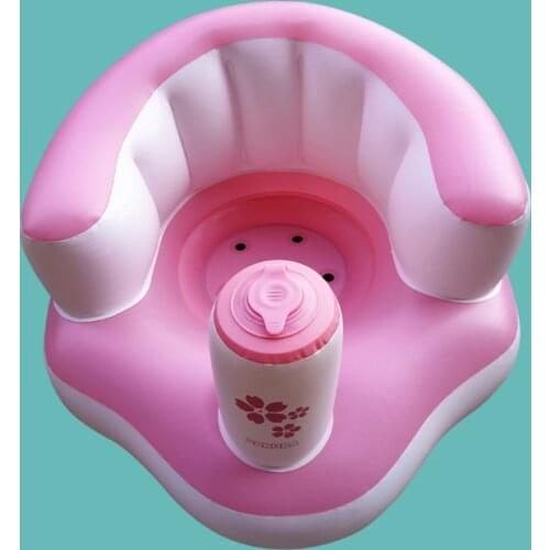 Hot Sale PVC Inflatable Portable Anti-collision Childrens Dining Chair Baby Learn To Sit Seat Bath Stool Inflatable Toy Sofa