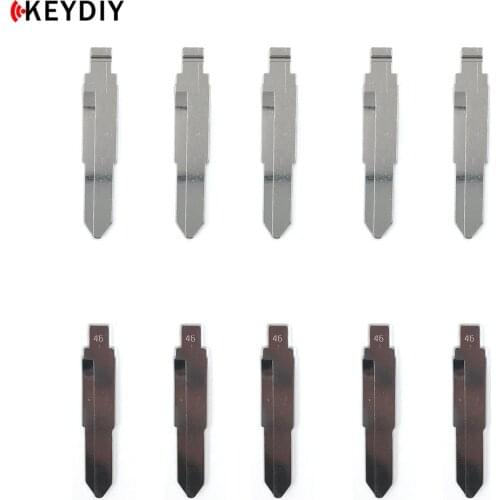 KEYDIY 10 pcs/lot Metal Blank Uncut Flip KD Remote Key Blade Type #46 for Domestic Truck Minibus