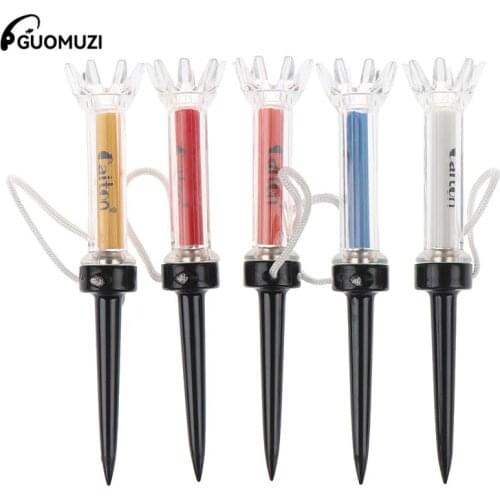 5PCS 360 Rotation Golf Tees 90mm Tee Golf Magnetic Step Down Golf Ball Holder