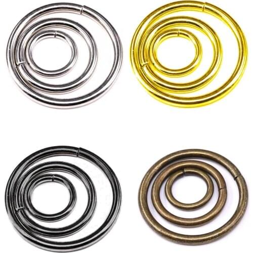 Multi-Purpose Metal O Ring for Hardware Bags Ring Hand DIY Accessories - 15mm, 19mm, 25mm, 32mm, 38mm