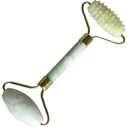 New Hot Portable Pratical Natural Jade Facial Massage Roller Face Massager Stimulator Anit Wrinkle Beauty Tool 3Pcs/Lot