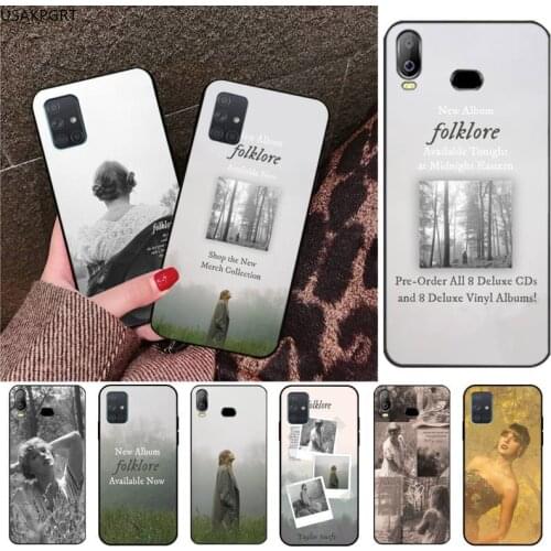 USAKPGRT New Album Folklore Phone Case For Samsung Galaxy A21S A01 A11 A31 A81 A10 A20E A30 A40 A50 A70 A80 A71 A51