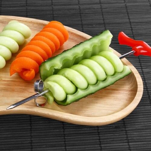 Vegetable Spiral Cutter Kitchen Accessories Fruit stainless steel kitchen Tools Manual Roller Spiral Slicer Radish Potato Tools