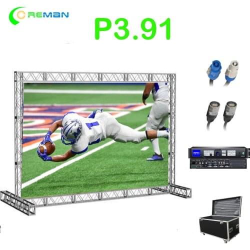 P3.91 led cabinet 500x500 500x1000mm tile smd waterproof full color Rental LED Display Panels Billboard P3.91 P4.81