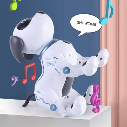 Remote Control Dog RC Robotic Stunt Puppy Dancing Programmable Smart Toy Gift 54DF