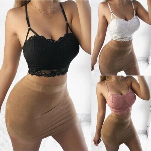 Sexy Lace Skinny Camis Women Adjustable Strap Hollow Out Club Beach Holiday Casual Crop Tops Corset