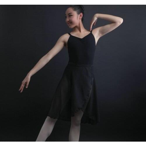 Top New 4 Colour Chiffon Practice Wear Ballet Dance Long Veil Skirt Body Danza Classica Accessory StagePerformance Wear DWY200